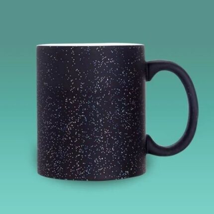 Premium 250 ml Glitter Magic Mug – Sparkling Heat-Reveal Personalized Cup