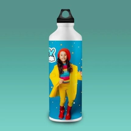 750ml Custom Sublimation Sipper Bottle – Personalized Aluminum Water Bottle with Print Area