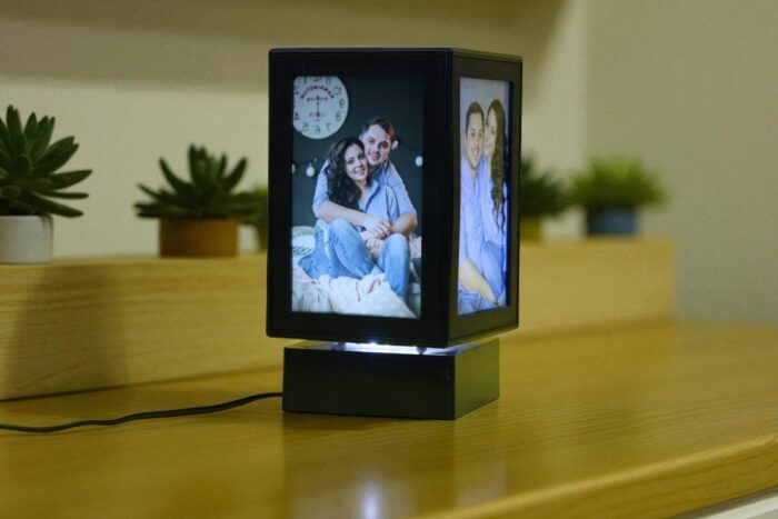 Alpha 4×6″ Rotating Photo Lamp – Custom Sublimation LED Night Light - Image 2