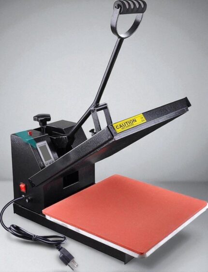 Heavy-Duty 15×15″ Clamshell Heat Press Machine – Ideal for T-Shirts & Flat Items