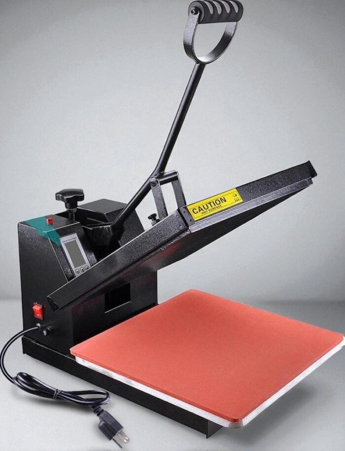 Heavy-Duty 15×15″ Clamshell Heat Press Machine – Ideal for T-Shirts & Flat Items
