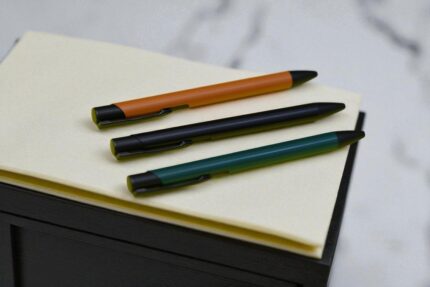 Modern Matte Body Pen – KS‑1109 Series (Orange, Black & Green)
