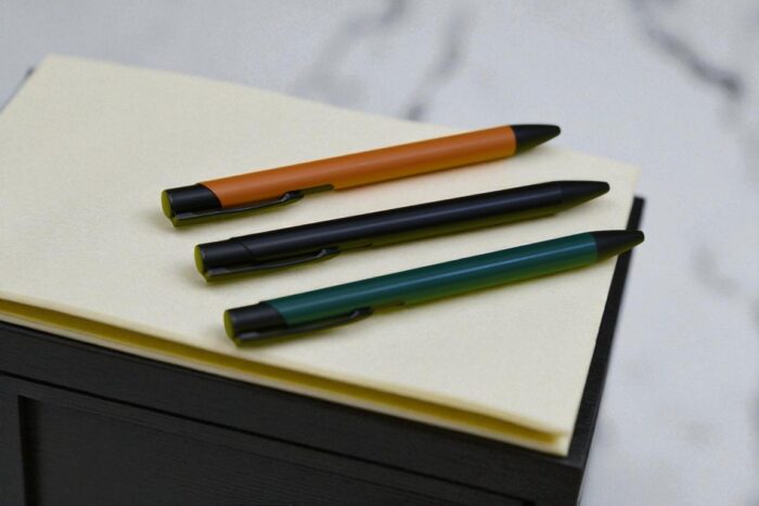 Modern Matte Body Pen – KS‑1109 Series (Orange, Black & Green)