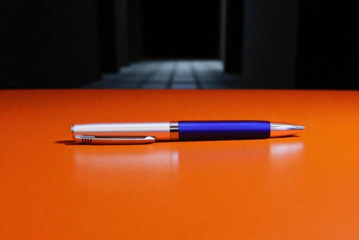 KS-724 Executive Ball Pen with Silver Cap – Available in Black & Blue Body Variants**