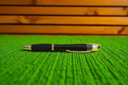 Black LED Pen Model MP52 – Sleek Light-Up Ballpoint Writing Instrument