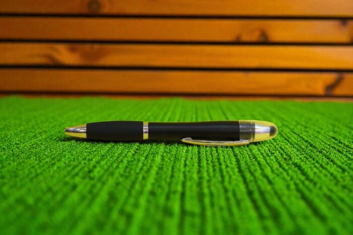 Black LED Pen Model MP52 – Sleek Light-Up Ballpoint Writing Instrument
