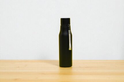 500 ml Matte Black Stainless Steel Bottle with Wrist Strap – Personalized & Custom Logo