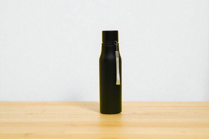 500 ml Matte Black Stainless Steel Bottle with Wrist Strap – Personalized & Custom Logo