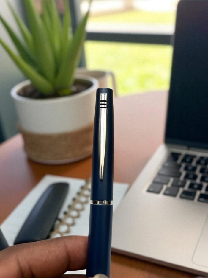 SHCP-712 Matte Midnight Blue Luxury Ballpoint Pen – Executive Metallic Finish - Image 2