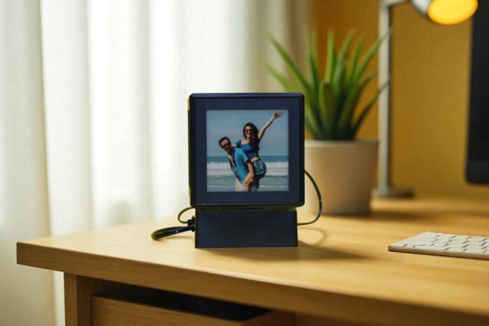 Alpha 4×4″ Rotating Photo Lamp – Custom Sublimation LED Night Light - Image 2